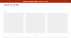 Desktop Screenshot of bluelotus-gallery.com