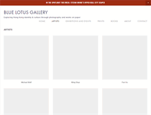 Tablet Screenshot of bluelotus-gallery.com